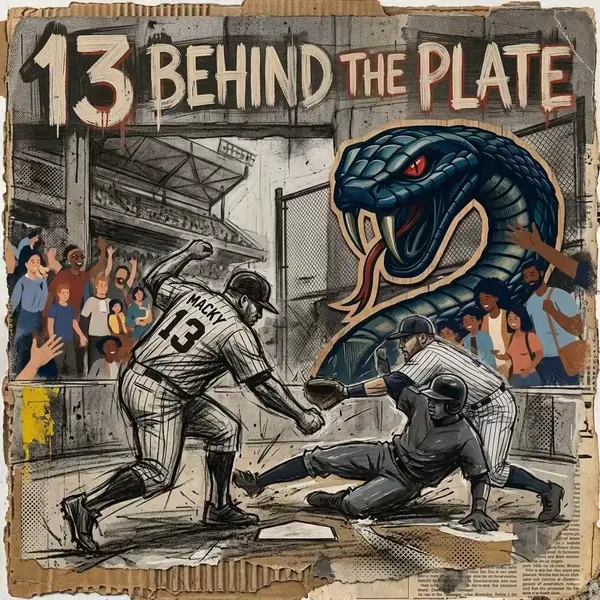 Taipans artwork: 13 behind the plate